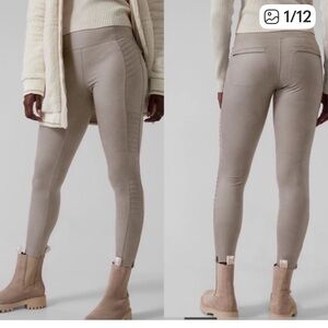 Athleta Delancey Gleam Moto Tight Legging Size L.